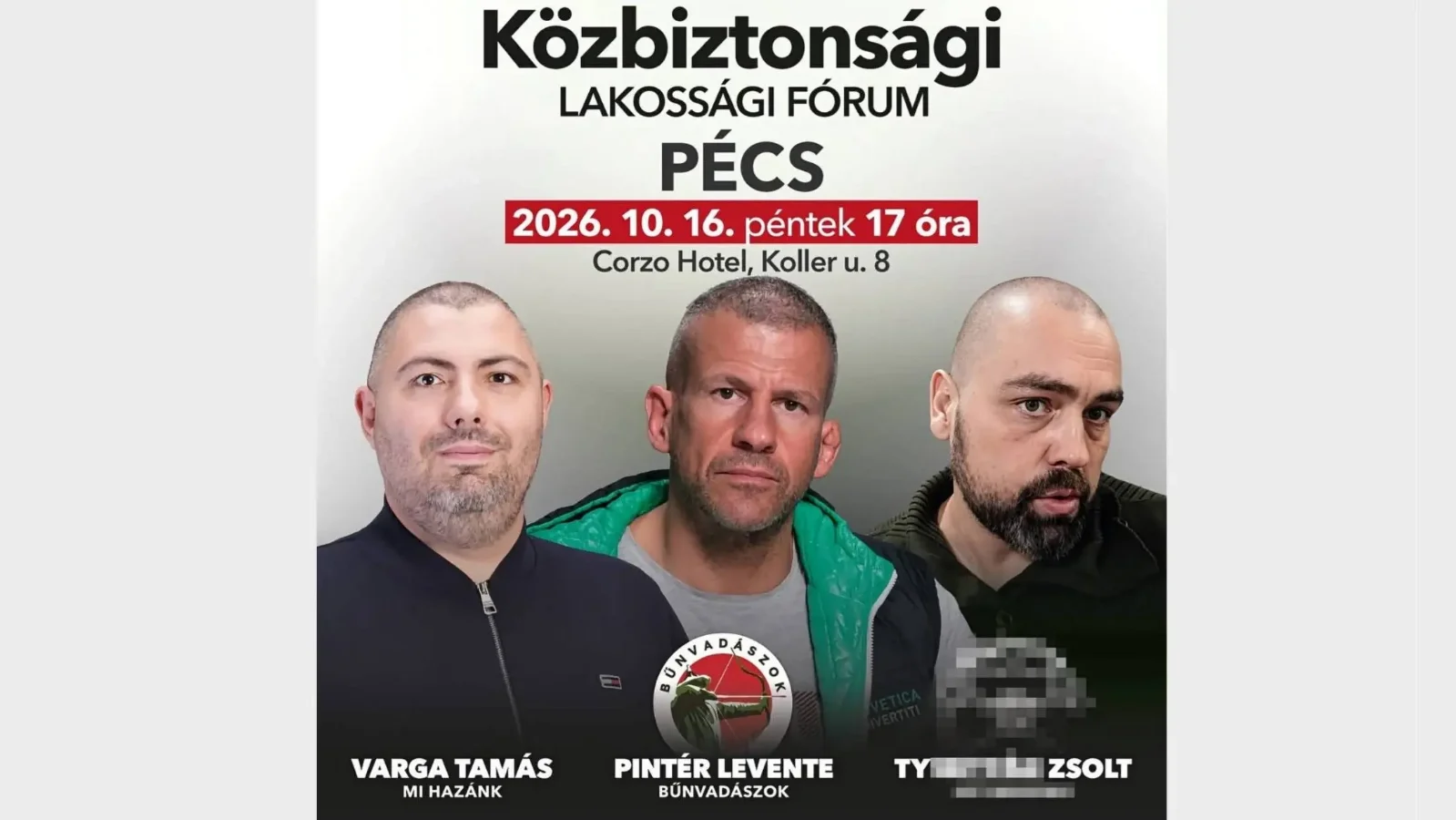 A rendezvény plakátja