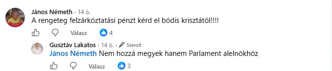 Vannak, akik a valódi problémákról szerettek volna beszélni I Forrás: Lakatos Gusztáv Facebook-oldala