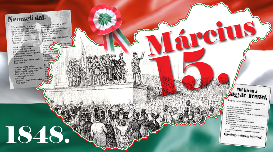 1848. március 15. : Éljen a magyar szabadság! Éljen a haza! - Magyar Jelen